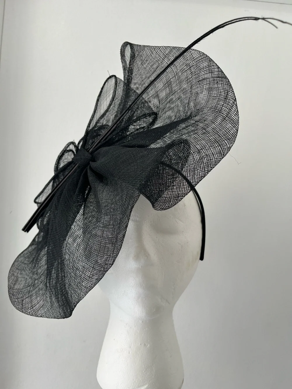 Badgley Mischka‎ Vintage Black Fascinator Headpiece Headband